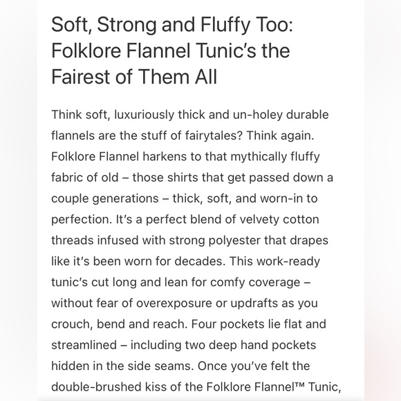 Duluth Woman’s Plus Folklore Flannel Tunic 3XL - Picture 11 of 16